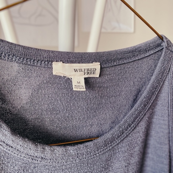 ARITZIA Wilfred Free Cropped Knit Racerback Tank Top - Picture 2 of 5